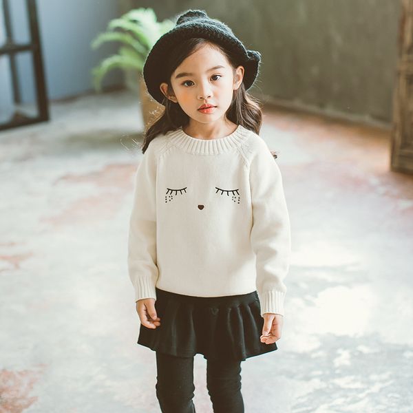 

fashionable 2018 autumn children's clothes new ins same style baby sweater eyelash cotton thread hand knitted sweate, Blue