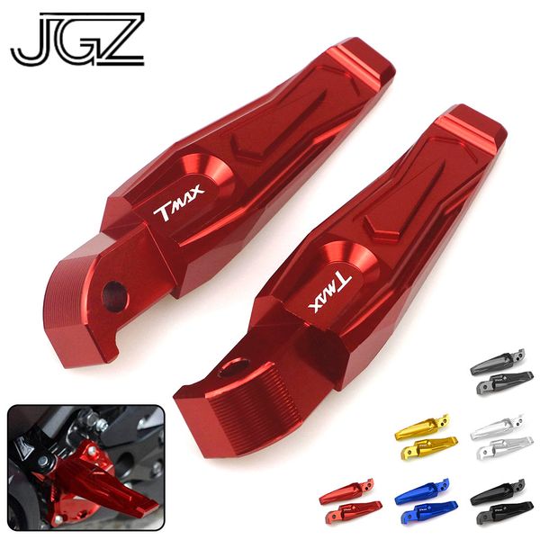 

pair cnc aluminum motorcycle passenger foot steps pedals footrest step pads for yamaha tmax 530 2012 2013 2014 2015 2016 2017