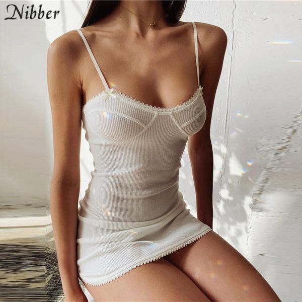 

nibber lace white see-through mini dresses women 2020 summer party night elegant bow bodycon short dress stretch slim mujer, Black;gray