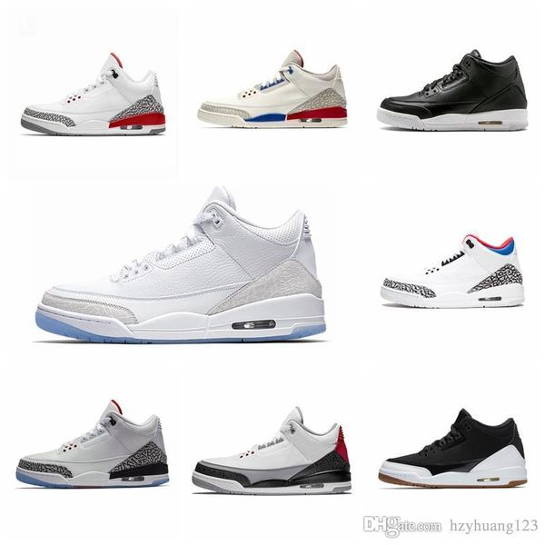 

designer shoes 3 men basketball shoes black white cement cyber monday katrina quai 54 fire red jumpman 3s sneakers