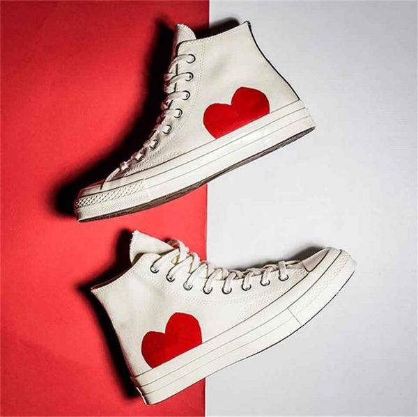 

new 1970ss canvas skate shoes classic 1970s canvas shoes jointly name play big eyes heart skateboard casual sneakers running shoes, Black