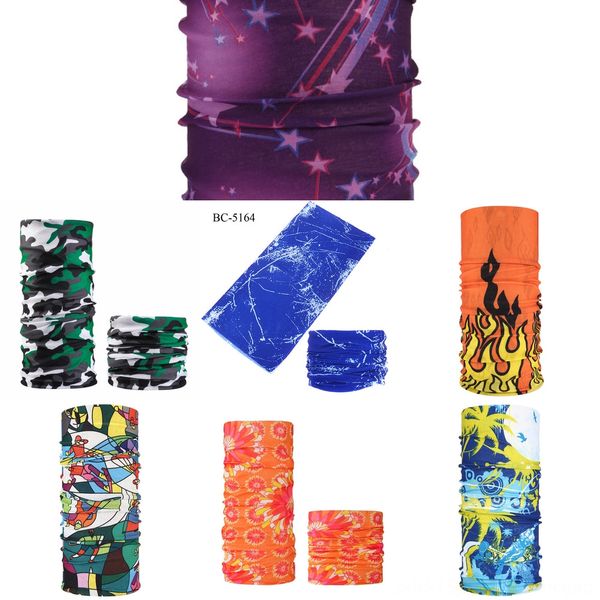 

oszyn multiple styles printed headband bandana scarf multifunctional seamless scarf mask tube men face ring women, Black