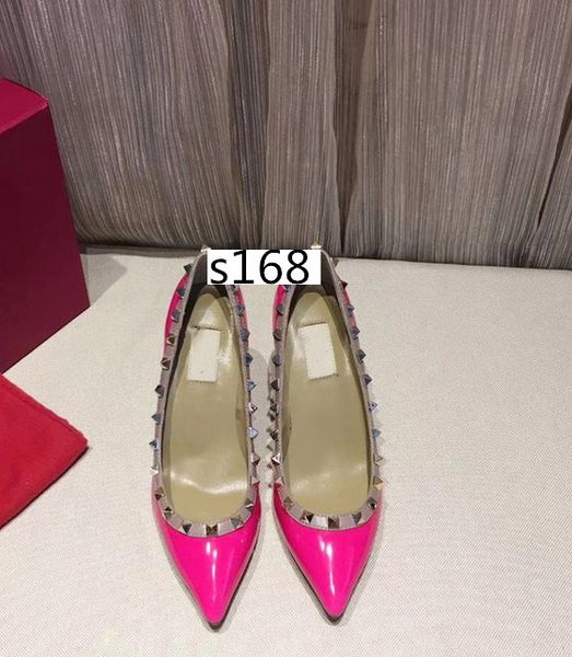 

designer pointed studs high heels rivets sandals women shoes valentine high-heeled shoes size 39, Black