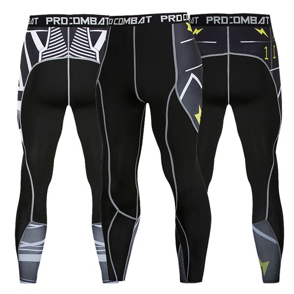 

running pants man sport basketball compression tights trousers high elastic fitness bodybuilding, Black;blue