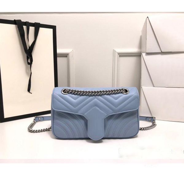 

Women Designer Shoulder Bags Colorblock Bag small Chain Flap Cross body Handbags High Quality Genuine Leather Quilted Handbag 26cm