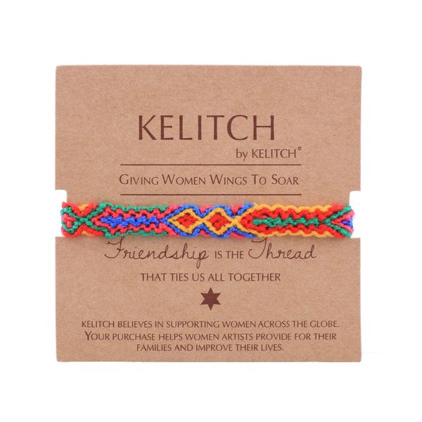 

c.quan chi handmade ethnic style bracelet braid string cotton thread wrap bracelet jewelry female gift, Golden;silver