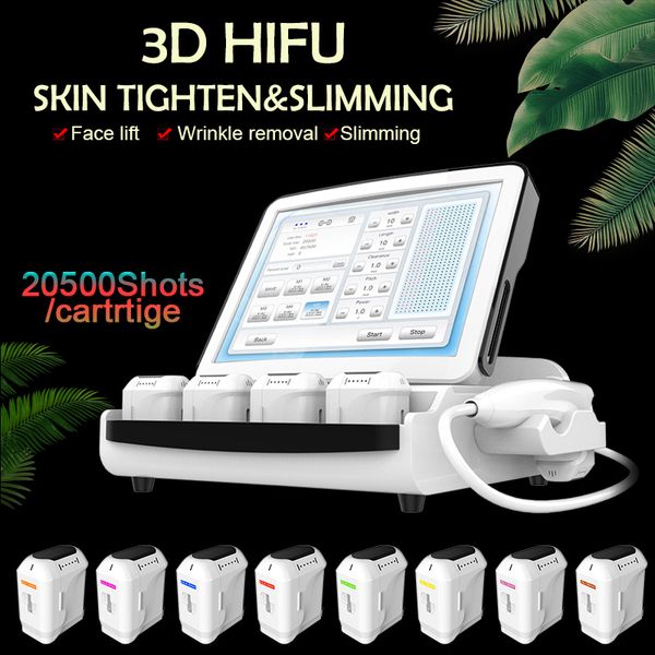 

2020 new 3d hifu portable wrinkle removal skin tightening machine ultrasound anti aging machine weight lose machine