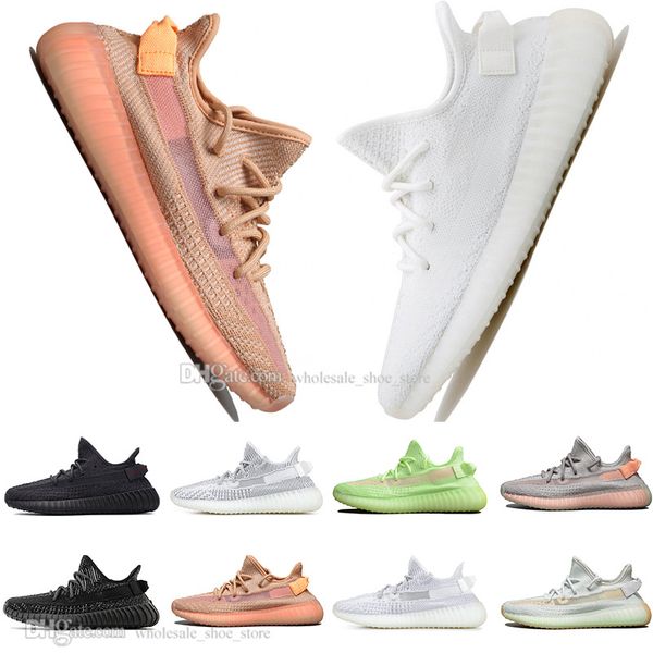 

с box new kanye west clay v2 статическая reflective gid glow in the dark mens кроссовки hyperspace правда форма женщины спорт дизайнер тапки