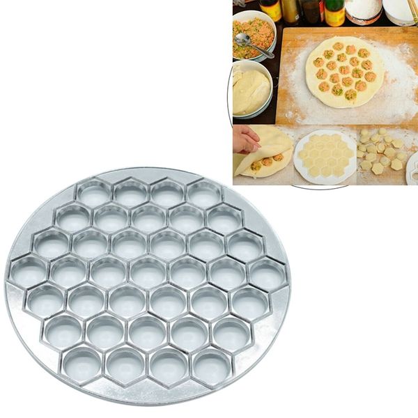 

37 holes dumpling mould tools dumplings maker ravioli aluminum mold pelmeni dumplings diy kitchen tools make pastry dumpling other bakeware