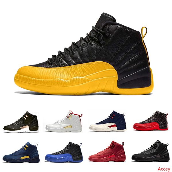 

university gold 12 game royal 12s mens basketball shoes winterize bulls fiba gym red flu game the master taxi men sports trainer sneakers