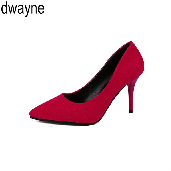 

large size women's single shoes autumn new korean version of the wild pointed black high heel thin with shallow mouth fhb78