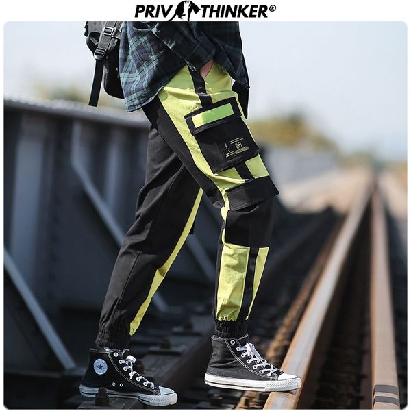

men patchwork loose 2020 harem pants mens spring hip hop casual pants male summer trousers streetwear overalls pant, Black