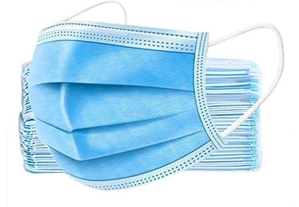 

sleep mask fast shiiping 3 ply facewith earloops for air pollution smoke dust pollen blue kkyg