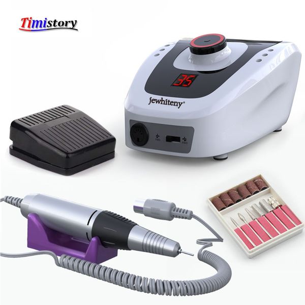 

electric nail drill machine 32w 35000rpm nail art equipment manicure machine accessory file drill tool