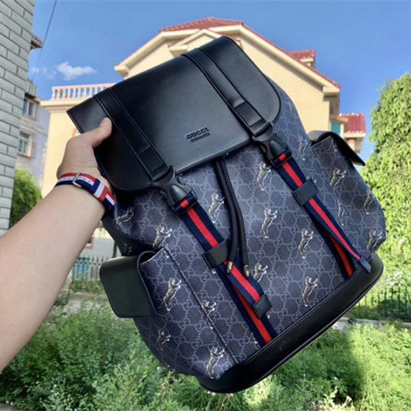 

Cla ic print black bu ine ca ual backpack men 039 and women 039 cowhide travel bag chool bag luxury ruck ack