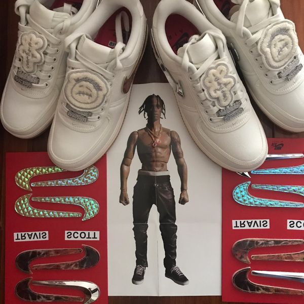 

travis force scotts x nikÃ¨ air forcÃ¨ 1 af sail low multiple logos men/women sneakers sports running shoes 36-45 aq4211 112522, Black