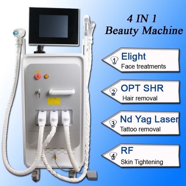 

shr ipl laser hair removal machine nd yag q-switched tattoo removal lasers machine ce approved cooling rf, Black