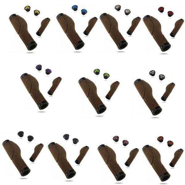 

bicycle grips double lock cork rubber anti-slip cycling handlebar grips bar mountain bike tape handle sleeve bicycle cover