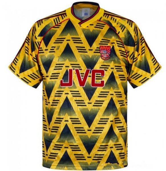 

91 93 henry retro soccer jerseys tierney camiseta de futbol maillot de foot wright tony adams 1991 1993 classic vintage football shirt, Black