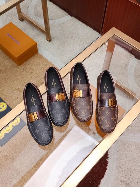 

20ss cmoccasins мужские лакированные мокасины люксовых брендов свободного покроя плоские туфли дышащий легкий белый вождения обувь мокасины, Black