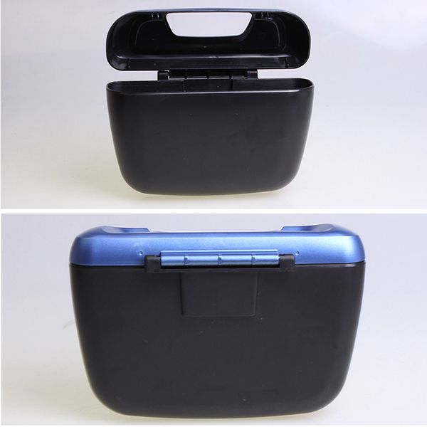 

2 pcs car trash dustbin rubbish bin storage case accessories portable for travel b88
