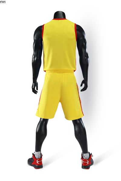 

2019 new blank basketball jerseys printed logo mens size s-xxl price fast shipping good quality a006 yellow y004nq, Black;red