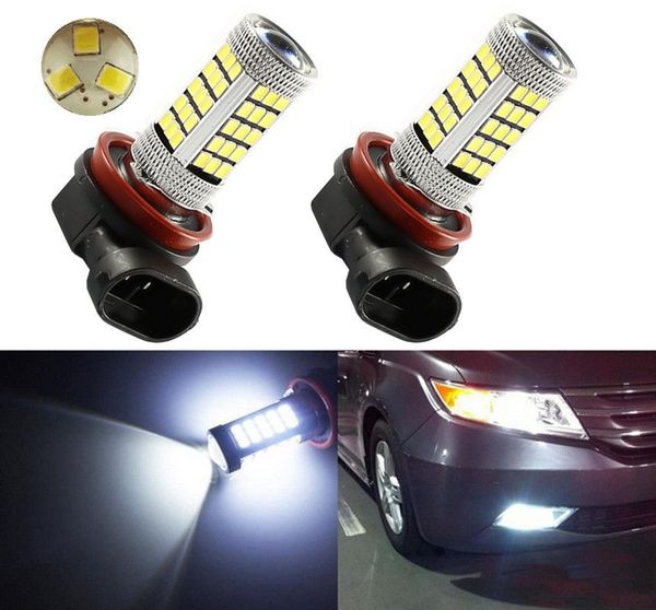 

lampada h8 h11 9005 9006 63smd samsung 2835 led smd chip branco farol neblina /drl 6000k 1000lms