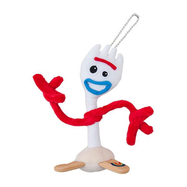 

2019 cartoon movie 4 plush toys forky woody alien soft stuffed doll keychain bag accessories kid gift, Black