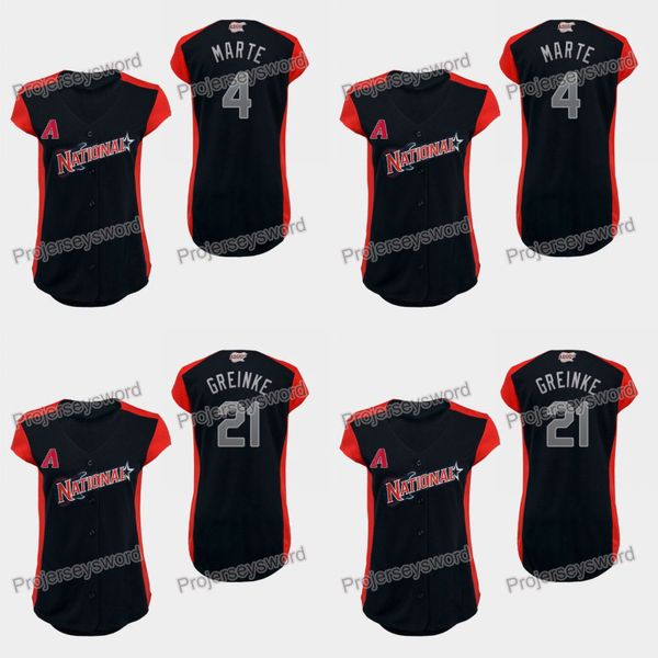 

Womens Arizona 4 Ketel Marte National League Diamondbacks Jersey 21 Zack Greink 100% Stitched Custom Any Name Any Number Baseball Jerseys