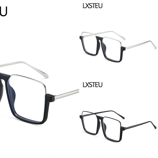 

2020 super frame ins round face frame female glasses personalized plain glasses 18938, Silver