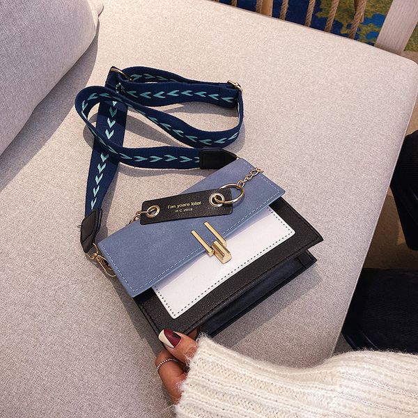 

wide strap women scrub leather small handbags casual fashion ladies phone bag shoulder girls cross body messenger bags