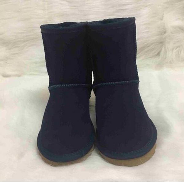 

australian women snow boots waterproof leather winter warm short boots shoes red brand ivg size us4-14, Black