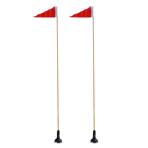 

2pcs 47 inch safety flag base kit with rail mount base flag pole for canoe kayak inflatable boat dinghy yacht diy accessories