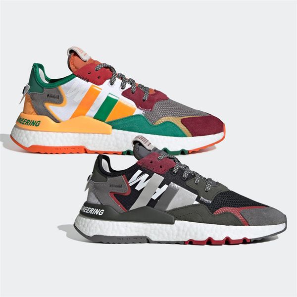 

2019 white mountaineering nite jogger wm multi running hoe men women 3m core black white gold burgundy grey neaker ize 36 45