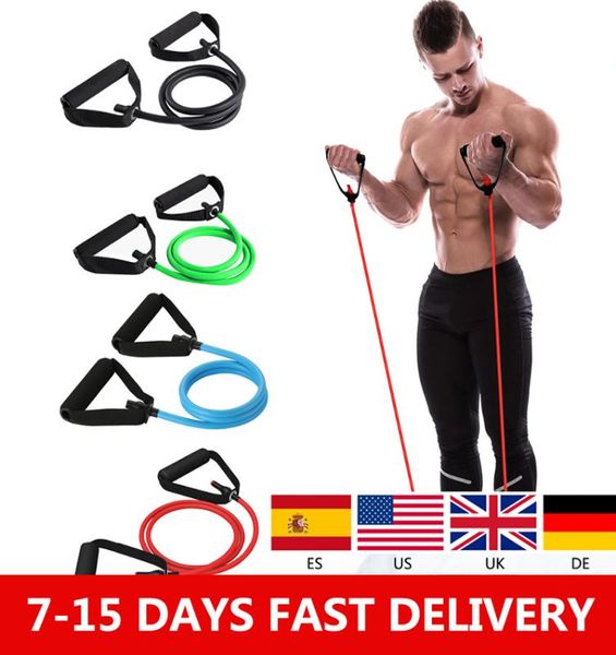 

120cm yoga pull rope elastic resistance bands fitness crossfit workout exercise tube practical training rubber tensile expander