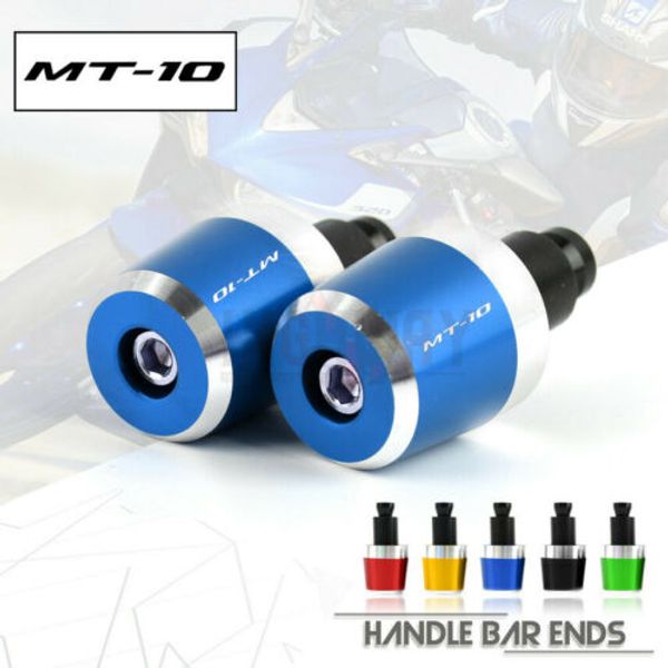 

motorcycle 7/8" 22mm aluminum handlebar handle bar end grips weight plugs cap cover for mt10 fz10 fj10