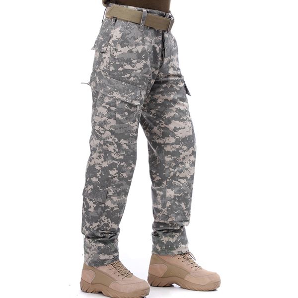 

bdu style tactical us acu pants men outdoor hunting wear camouflage pants for fishing hiking hunting outdoor gear wear, Black;green