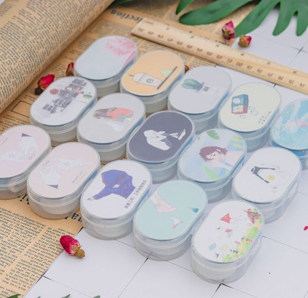 

xy131 cartoon mirror invisible glasses matching mydriasis glasses storage box storage box simple multi-color random