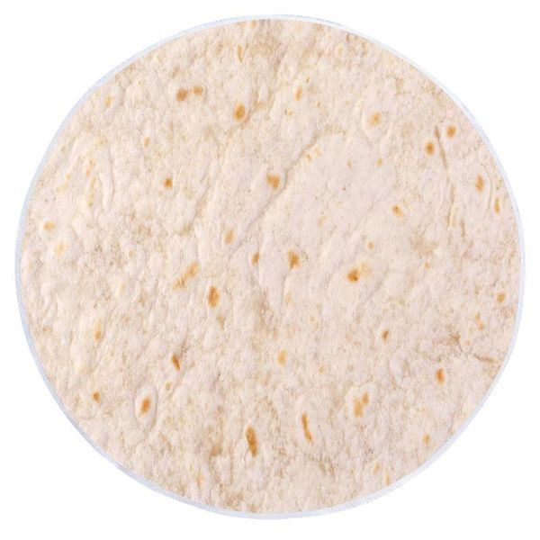 Messico Tortilla Coperta Nappe Crema Torta di Polenta Telo mare all'aperto Casa Camera da letto Tappetino rotondo Bardian Ordine di prova 25yd C1