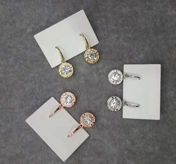 Neue Stylistin Ohrringe Mode Crystal Drop mit großen Diamantlegierungsschmuck billigen Frauen Geschenke