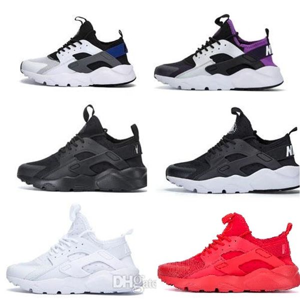 

airs huarache men womens shoes running shoes black red white sports trainer cushion surface breathable sports shoes 36-45, White;red