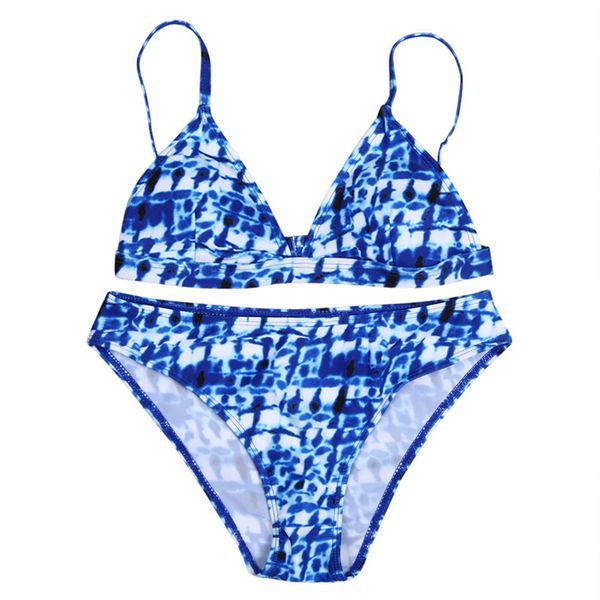 

women set condole belt vest push-up padded print bra beachwear 1-24, Black;white
