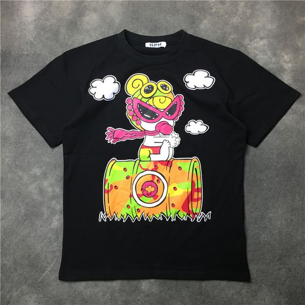 

роскошь лета тенниска мультфильм анимация кукла печати mens конструктора тенниски поло мужчины женщины лето футболка с коротким рукавом тис, White;black