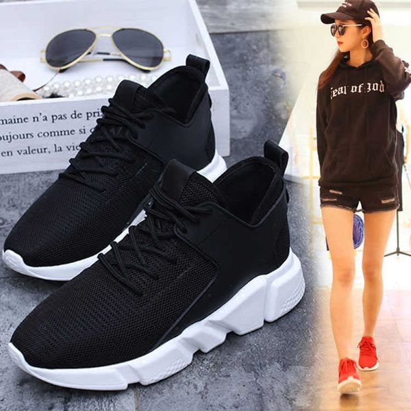 

women shoes 2020 spring casual breathable sneakers mesh shoes women summer fitness ladies zapatos de mujer, Black