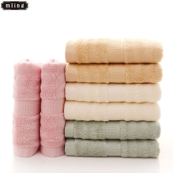 

mling 1pc 34x76cm 4 colors l towel bamboo fiber gift box set towel can be embroidered
