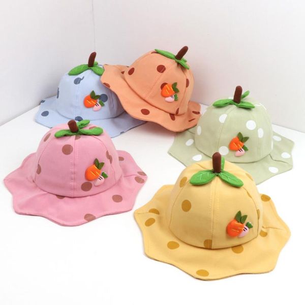 

детские шапки детские для девочек шапки мягкий хлопок sunhat карнизы бейсболка шляпа солнца берет симпатичные детские шапки для мальчик дево, Yellow