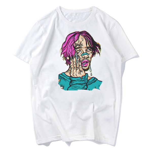 

2018 new women t shirts summer o-neck short sleeve lil peep t-shirts male punk rock hip hop tee lil peep