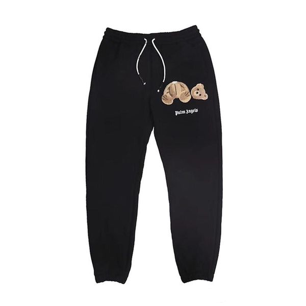 

palm angels mens pants hip hop men women designer jogging sport pants sweatpants mens designer sweatpants, Black