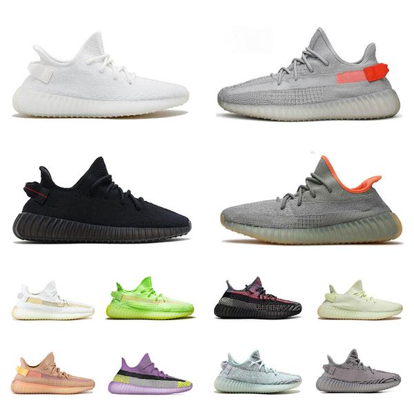 

men women running shoes cream glow in the dark tail light cloud white synth zebra true form static reflective sport sneakers