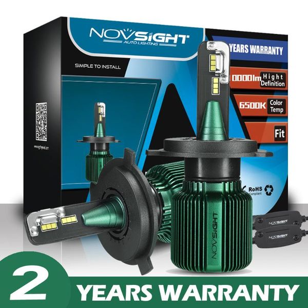 

novsight car h4 led h7 h11 h8 h9 h13 9005 9006 9007 hb3 hb4 hb5 led autoheadlight bulbs kit 6500k h4 12v high low beam fog lamps